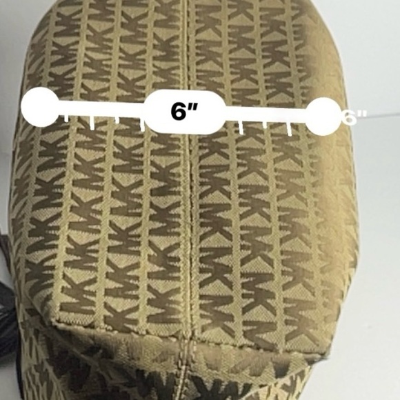 Michael Kors Jet Set Top Zip Tote in Brown with MK Logo design - Picture 6 of 14